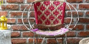 Metal Distressed Chair