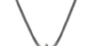 Oxidised Silver Necklace with Dyed Chalcedony