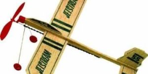 Rubber Powered Glider Model