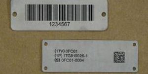 Aluminum Bar Code Labels