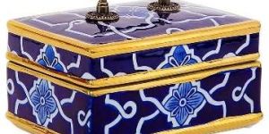 BLUE GOLD STORAGE BOX