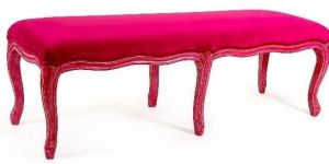 FUCHSIA WOODEN BENCH