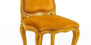 MUSTARD WOODEN CHAIR