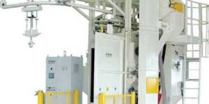 Overhead Rail Hanger Shot Blast Machine