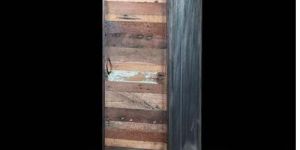 IRON WITH RECLAIMED TIMBER CABINET