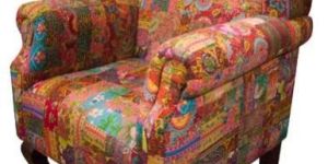 KANTHA FABRIC UPHOLSTERED CHAIR