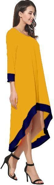 M R Fashion Women Designer Yellow Dress