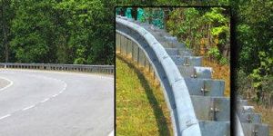 W Beam Crash Barrier