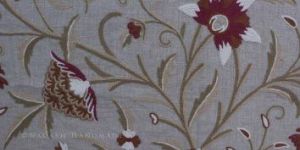 Danzdaar Crewel Wool Embroidered Linen Fabric
