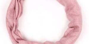 Pink Melange Organic Natural Handmade Cashmere Scarf