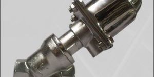 Pneumatic cylinder actuator operated 'Y' Type 2/2 way Globe Valve