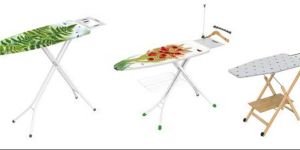 Wooden Ironing Board with Rack