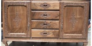 WOODEN CARVED SIDE BOARD