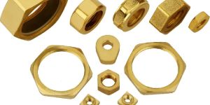 BRASS HEX and LOCK NUT