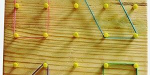 Coloured Plastic Geometric Stencils