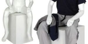 Adams Mannequins Male Headles Sitting White Matt MH06