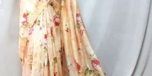 Digital Printed Linen Sarees