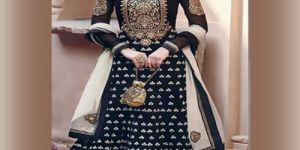 Velvet Anarkali Suit