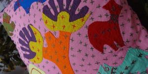 Handmade Cotton Multi Color Patch Work Cushion Cover