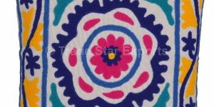 Indian Suzani Embroidery Cushion Cover