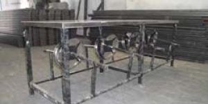 Dining Table with Stools for 6 Person