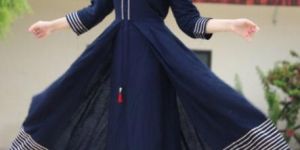 Rayon Gold Printed Designer Long Gown