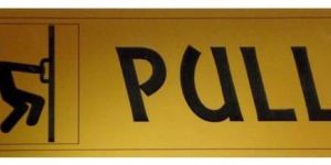 Office Door Sign Board - Pull BH-SNP-47-000