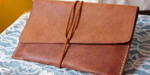 Leather Clutch Purse