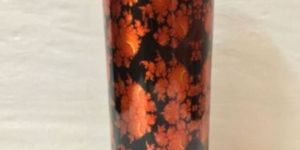 Flower Printed Copper Bottle