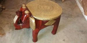 Wooden Elephant Stool