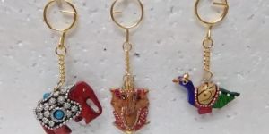 Wooden Painted Keychain