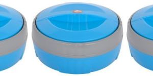 Jayco Fortune Three Piece Blue Casserole Set