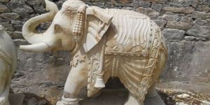 Marble Elephant Statues