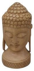 Wooden Buddha Head