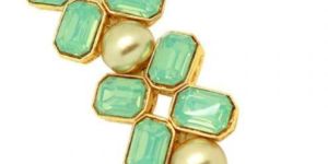 Blue Swarovski Brooch