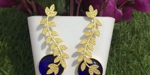 Brass Leaf Earrings