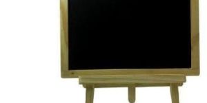 Table Chalk Board with Wooden Easel Stand