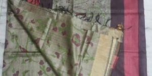 All over Printed Silk Saree