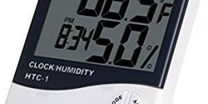 Temperature Humidity Time Display Meter