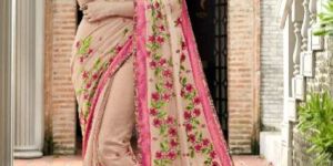 Embroidered Cotton Saree