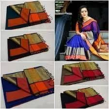 Maheshwari One Side Border Maheshwari Handlooms Saree