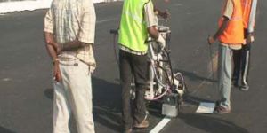 White Road Marking Machine