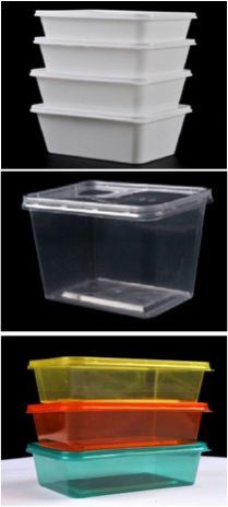 PLASTIC Rectangular Food Containers