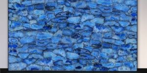 Blue Crystal Agate Slab