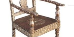Bone Inlay Arm Chair