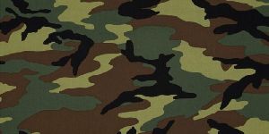 Cotton Camoflage Printed Fabric