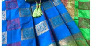 TK-TEMPLE PEACOCK : DHUPINO SILK SAREE