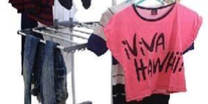 Double Pole 2 Tier Cloth Drying Stand