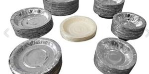 Silver Laminated Paper Plates,dona