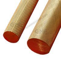 BRASS ROUND KNURLING RODS